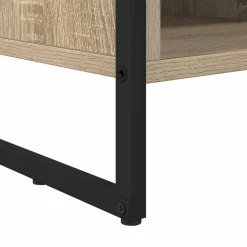 vidaXL Sko skab med opbevaring Sonoma 100 x 35 x 44 cm Konstrueret træ