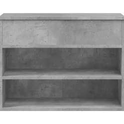 vidaXL skobænk 60x30x45 cm konstrueret træ betongrå