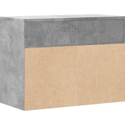 vidaXL skobænk 60x30x45 cm konstrueret træ betongrå