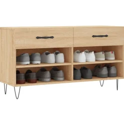 vidaXL skobænk 102x35x55 cm konstrueret træ sonoma-eg