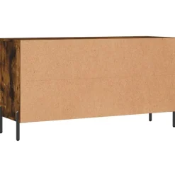 vidaXL skobænk 102x35x55 cm konstrueret træ røget egetræsfarve