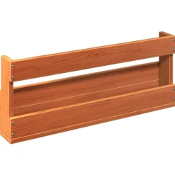 vidaXL skohylder til væg 2 stk. 59x8,5x23,5 cm massivt fyrretræ