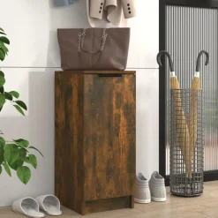 vidaXL skoreol 30x35x70 cm konstrueret træ røget egetræ