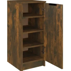 vidaXL skoreol 30x35x70 cm konstrueret træ røget egetræ