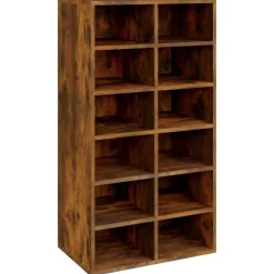 vidaXL skoreol 54x34x100,5 cm konstrueret træ røget sonoma-eg