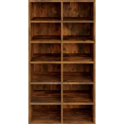 vidaXL skoreol 54x34x100,5 cm konstrueret træ røget sonoma-eg