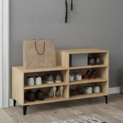 vidaXL skoreol 102x36x60 cm konstrueret træ sonoma-eg