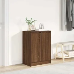 vidaXL skoreol 57x34x76 cm konstrueret træ brun egetræsfarve