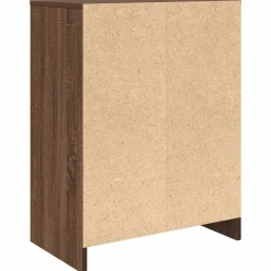 vidaXL skoreol 57x34x76 cm konstrueret træ brun egetræsfarve