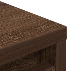 vidaXL skoreol 57x34x76 cm konstrueret træ brun egetræsfarve