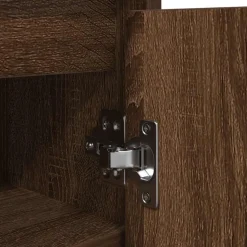 vidaXL skoreol 57x34x76 cm konstrueret træ brun egetræsfarve
