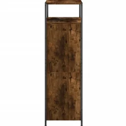 vidaXL skoreol 60x34x112 cm konstrueret træ røget egetræsfarve