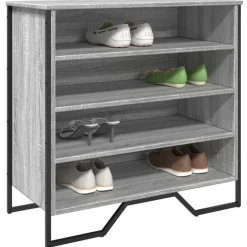 vidaXL skoreol 80x38x78 cm konstrueret træ grå sonoma-eg