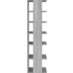vidaXL skoreol 27,5x27x102 cm konstrueret træ grå sonoma-eg