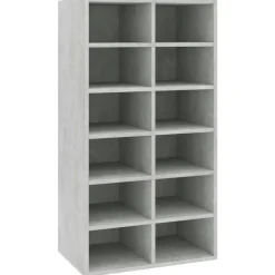 vidaXL skoreol 54x34x100,5 cm konstrueret træ betongrå