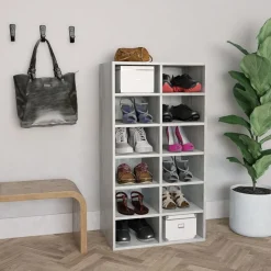 vidaXL skoreol 54x34x100,5 cm konstrueret træ betongrå