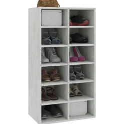 vidaXL skoreol 54x34x100,5 cm konstrueret træ betongrå