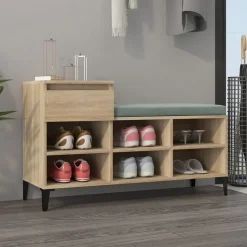 vidaXL skoreol 102x36x60 cm konstrueret træ sonoma-eg