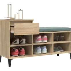 vidaXL skoreol 102x36x60 cm konstrueret træ sonoma-eg