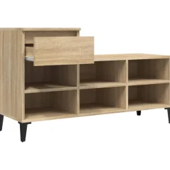 vidaXL skoreol 102x36x60 cm konstrueret træ sonoma-eg