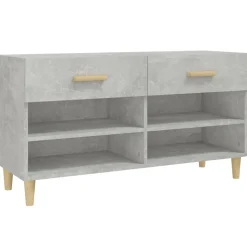 vidaXL skoreol 102x35x55 cm konstrueret træ betongrå