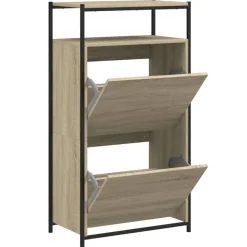 vidaXL skoreol 60x34x112 cm konstrueret træ sonoma-eg