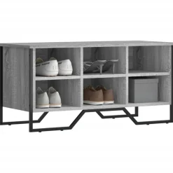 vidaXL skoreol 90x38x45,5 cm konstrueret træ grå sonoma-eg