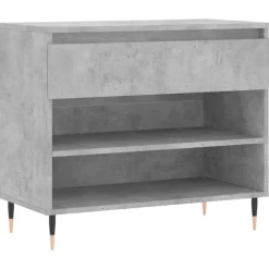 vidaXL skoreol 70x36x60 cm konstrueret træ betongrå