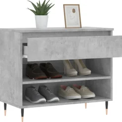vidaXL skoreol 70x36x60 cm konstrueret træ betongrå