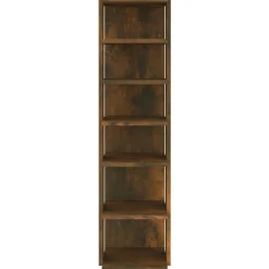 vidaXL skoreol 27,5x27x102 cm konstrueret træ røget egetræsfarve