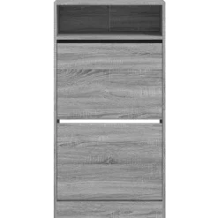 vidaXL skoreol 60x34x116 cm konstrueret træ grå sonoma-eg
