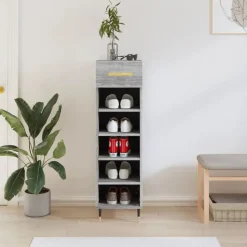 vidaXL skoreol 30x35x105 cm konstrueret træ grå sonoma-eg