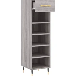 vidaXL skoreol 30x35x105 cm konstrueret træ grå sonoma-eg