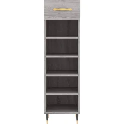 vidaXL skoreol 30x35x105 cm konstrueret træ grå sonoma-eg