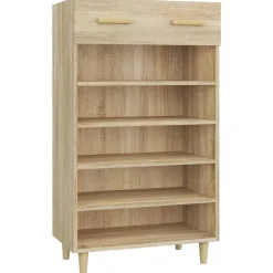 vidaXL skoreol 60x35x105 cm konstrueret træ sonoma-eg