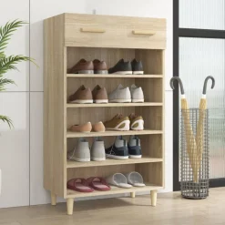 vidaXL skoreol 60x35x105 cm konstrueret træ sonoma-eg