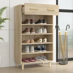vidaXL skoreol 60x35x105 cm konstrueret træ sonoma-eg