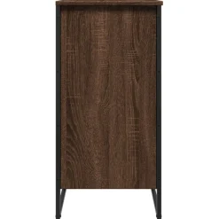 vidaXL skoreol 80x38x78 cm konstrueret træ brun egetræsfarvet