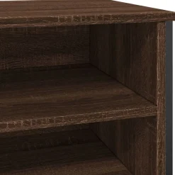 vidaXL skoreol 80x38x78 cm konstrueret træ brun egetræsfarvet