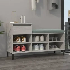 vidaXL skoreol 102x36x60 cm konstrueret træ betongrå