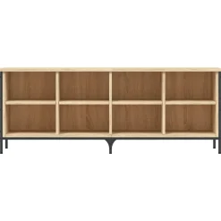 vidaXL skoreol 131x35x50 cm konstrueret træ sonoma-eg