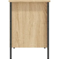 vidaXL skoreol 131x35x50 cm konstrueret træ sonoma-eg