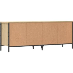 vidaXL skoreol 131x35x50 cm konstrueret træ sonoma-eg
