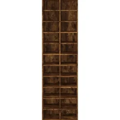 vidaXL skoreol 54x34x183 cm konstrueret træ røget egetræ