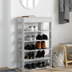 vidaXL skoreol 60x30x98 cm konstrueret træ grå sonoma-eg