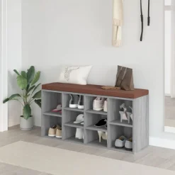 vidaXL skoreol 103x30x48 cm konstrueret træ grå sonoma-eg