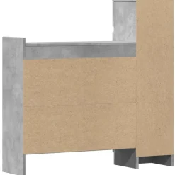 vidaXL skoreol 100,5x28x100 cm konstrueret træ betongrå