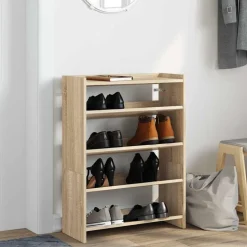 vidaXL skoreol 60x25x81 cm konstrueret træ sonoma-eg