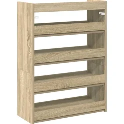 vidaXL skoreol 60x25x81 cm konstrueret træ sonoma-eg