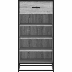 vidaXL skoreol 48x38x97,5 cm konstrueret træ grå